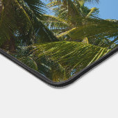 Tropical Palm sky & Motivational Aesthetic Work デスクマット (コーナー)