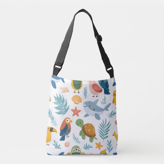 Tropical Palm Tote Bag Gift クロスボディバッグ (正面)