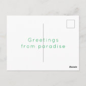 Tropical palm tree card  ポストカード (裏面)