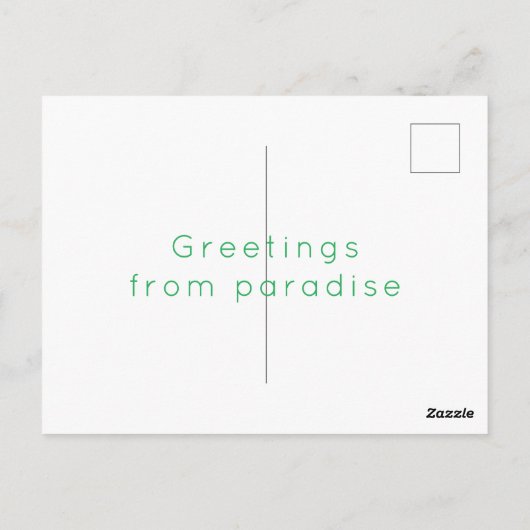 Tropical palm tree card  ポストカード (裏面)