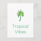 Tropical palm tree card  ポストカード (正面)