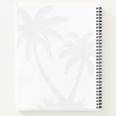 Tropical Palm Tree Personalized ノートブック (裏面)