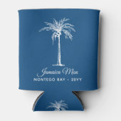 Tropical Palm Tree Personalized 缶クーラー (正面)