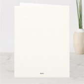Tropical Palm Tree Personalized Folded サンキューカード (裏面)