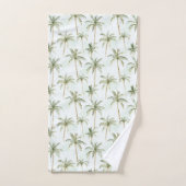 Tropical Palm Trees Birthday バスタオルセット (ハンドタオル)