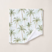 Tropical Palm Trees Birthday バスタオルセット (ウォッシュタオル)