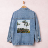 Tropical Palm Trees Blue Sky Stylish Summer Jacket デニムジャケット (ハンガー)