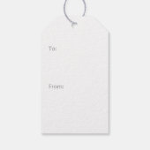 Tropical Palm Trees Coastal Christmas  ギフトタグ (裏面)