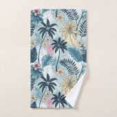 Tropical Palm Trees Monstera Beach バスタオルセット (ハンドタオル)