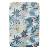 Tropical Palm Trees Monstera Beach バスマット (正面縦)