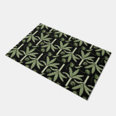 Tropical palm trees seamless pattern ドアマット (アングル)