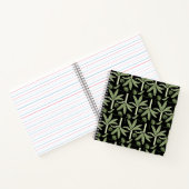 Tropical palm trees seamless pattern ノートブック (内部)