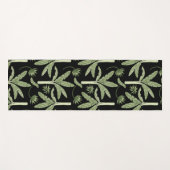 Tropical palm trees seamless pattern ヨガマット (正面(横))
