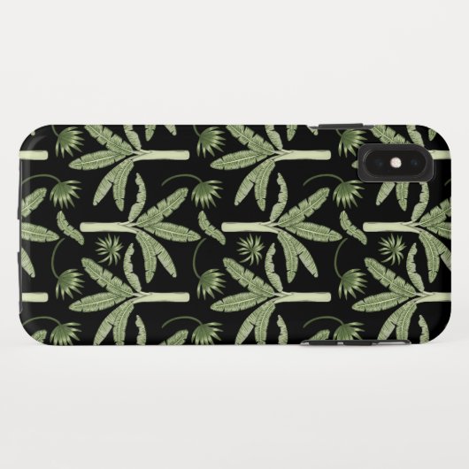 Tropical palm trees seamless pattern Case-Mate iPhoneケース (裏面(横))