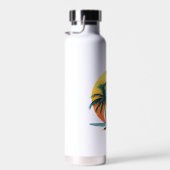 Tropical Palm Trees with Vibrant Sunset  ウォーターボトル (右面)