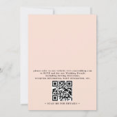 Tropical Palm Watercolor Budget QR Code Wedding 招待状 (裏面)