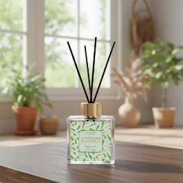 Tropical Pandan Leaf Reed Diffuser Label スクエアシール