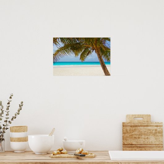 Tropical Paradise Beach ポスター (キッチン)