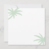 Tropical  Paradise Coastal Seaside Cottage Blank カード (裏面)