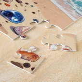 Tropical Paradise Coastal Seaside Cottage Ocean  ジグソーパズル (側面)