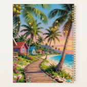 Tropical Paradise Coastal Seaside Cottage Ocean  プランナー手帳 (裏面)