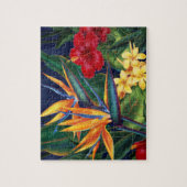 Tropical Paradise Hawaiian Floral Puzzle with Tin ジグソーパズル (縦)