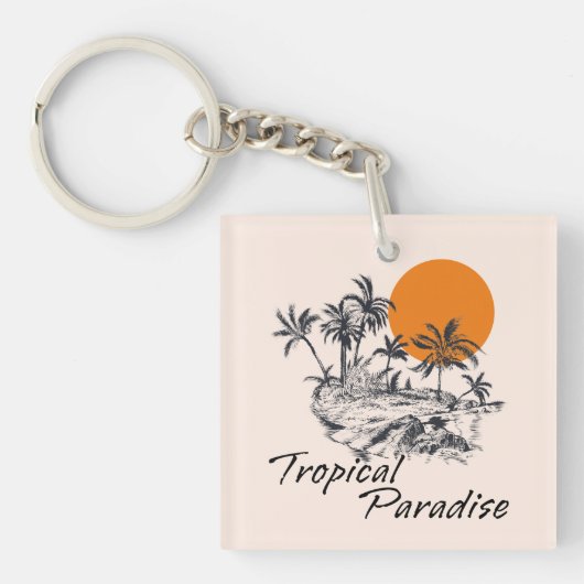 Tropical Paradise Island キーホルダー (正面)