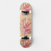 Tropical Paradise pink Skateboard スケートボード (正面)
