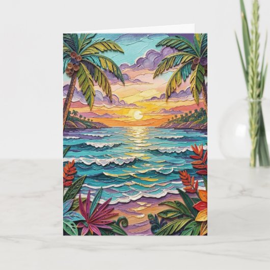 Tropical Paradise | Thinking of You カード (正面)