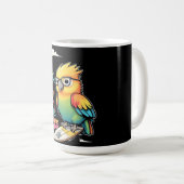Tropical Parrot Chill Vibes – Sunset Beach  コーヒーマグカップ (正面右)