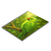tropical Parrot Notebook - Green Bird Journal ノートブック (左側)