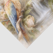 Tropical Parrots Waterfall Decoupage 薄葉紙 (詳細)