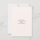 Tropical party retro pineapple サンキューカード (裏面)