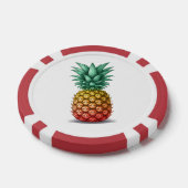 Tropical party with pineapple ポーカーチップ (シングル)