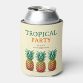 Tropical party with pineapple 缶クーラー (缶正面)