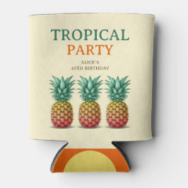 Tropical party with pineapple 缶クーラー