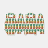 Tropical party with retro pineapple フェイバーボックス (折り畳みなし)