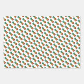 Tropical party with retro pineapple ラッピングペーパーシート (正面3)