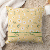 Tropical Pastel Daisy Floral Pattern Outdoor クッション (ブランケット)