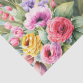 Tropical Pastel Ocean View Pink Flamingo Decoupage 薄葉紙 (詳細)