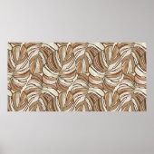 Tropical pattern. Graphic design with amazing mons ポスター (正面)