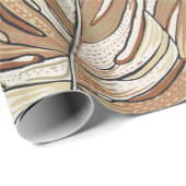 Tropical pattern. Graphic design with amazing mons ラッピングペーパー (ロールコーナー)