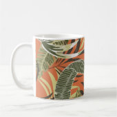 Tropical Pattern With Bright Leaves Jungle コーヒーマグカップ (左)