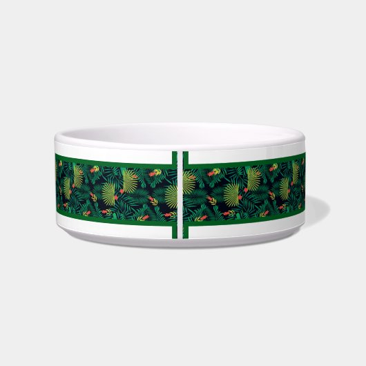 Tropical personalized Pet Bowl ボウル (裏面)