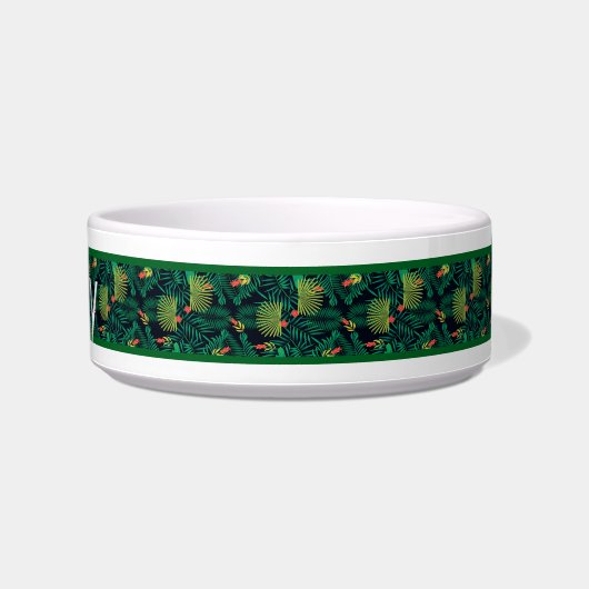 Tropical personalized Pet Bowl ボウル (右)