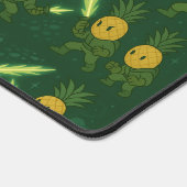 Tropical Pineapple Astronaut with Glowing Swords デスクマット (コーナー)