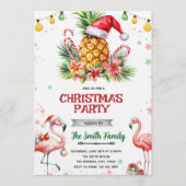 Tropical Pineapple Christmas Invitation 招待状 (正面)