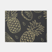 Tropical Pineapple Citrus Pattern ドアマット (正面)