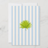Tropical Pineapple Coastal Wedding Save the Date 招待状 (裏面)