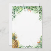 Tropical Pineapple Graduation Party 招待状 (裏面)